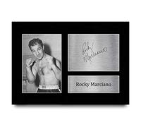 HWC Trading A4 Rocky Marciano Gifts Printed Signed Autograph Picture for Boxing Memorabilia Fans - A4