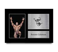 HWC Trading A4 Ronnie Coleman Mr Olympia Gifts Printed Signed Autograph Picture for Body Building Memorabilia Fans - A4