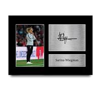 HWC Trading A4 Sarina Wiegman Womens England Gifts Printed Signed Autograph Picture for Football Fans and Supporters - A4