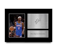 HWC Trading A4 Shai Gilgeous-Alexander Oklahoma City Thunder Basketball Gifts Printed Signed Autograph Picture for Basketball Memorabilia Fans - A4