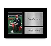 HWC Trading A4 Sir Matt Busby Gifts Printed Signed Autograph Picture for Fans and Supporters - A4