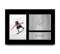 HWC Trading A4 Sky Brown Great Britain Olympics Gifts Printed Signed Autograph Picture for Olympic Memorabilia Fans - A4