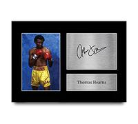 HWC Trading A4 Thomas Hearns Boxing Gifts Printed Signed Autograph Picture for Boxer Memorabilia Fans