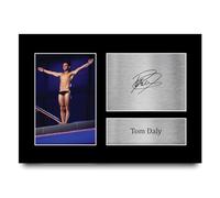 HWC Trading A4 Tom Daly Great Britain Olympics Gifts Printed Signed Autograph Picture for Olympic Memorabilia Fans - A4