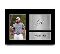 HWC Trading A4 Tyrrell Hatton Gifts Printed Signed Autograph Picture for Golf Memorabilia Fans - A4