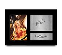 HWC Trading A4 Uma Thurman Kill Bill The Bride Gifts Printed Signed Autograph Picture for Movie Memorabilia Fans