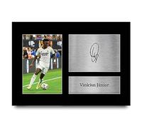 HWC Trading A4 Vinicius Junior Real Madrid Gifts Printed Signed Autograph Picture for Football Fans and Supporters - A4