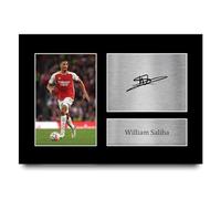 HWC Trading A4 William Saliba Arsenal Gifts Printed Signed Autograph Picture for Football Fans and Supporters - A4