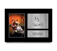 HWC Trading A4 Yul Brynner & Deborah Kerr The King & I Gifts Printed Signed Autograph Picture for Movie Memorabilia Fans