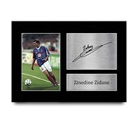 HWC Trading A4 Zinedine Zidane France Gifts Printed Signed Autograph Picture for Fans and Supporters - A4