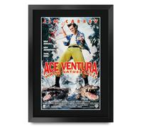 HWC Trading Ace Ventura 2 When Nature Calls Jim Carrey Gifts Printed Poster Signed Autograph Picture for Movie Memorabilia Fans - A3 Framed