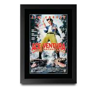HWC Trading Ace Ventura When Nature Calls Gifts Printed Poster Signed Autograph Picture for Movie Memorabilia Fans (ID-002757) - A4 Framed Print