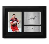 HWC Trading Adrian Morley Salford Red Devils Gifts Printed Signed Autograph Picture for Rugby League Fans - A4 Framed
