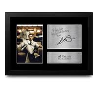 HWC Trading Al Pacino Personalised Gift - Signed Autograph Picture, Framed A4 Film Memorabilia with Custom Name Message for Birthday Christmas Wedding