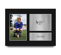 HWC Trading Alan Ball Everton Gifts Printed Signed Autograph Picture for Football Fans and Supporters - A4