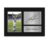 HWC Trading Alan Shearer Gift Signed A4 Printed Autograph Magpies Gifts Print Photo Picture Display