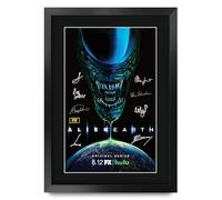 HWC Trading Alien Earth Gifts Printed Signed Autograph Poster for TV Memorabilia Fans - A3 Framed