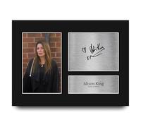 HWC Trading Alison King Coronation Street Carla Connor Gifts Printed Signed Autograph Picture for TV Show Fans - A4