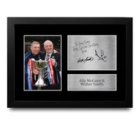 HWC Trading Ally McCoist & Walter Smith Personalised Gift - Signed Autograph Picture, Framed A4 Football Memorabilia with Custom Name Message for Birthday Christmas Wedding
