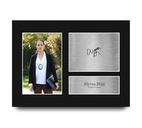 HWC Trading Alyssa Diaz The Rookie Angela Lopez Gifts Printed Signed Autograph Picture for TV Show Fans - A4