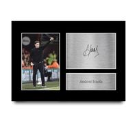 HWC Trading Andoni Iraola Bournemouth Gifts Printed Signed Autograph Picture for Football Fans and Supporters - A4