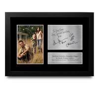 HWC Trading Andrew Lincoln, Chandler Riggs & Sarah Wayne Callies Personalised Gift - Signed Autograph Picture, Framed A4 TV Memorabilia with Custom Name Message for Birthday Christmas Wedding