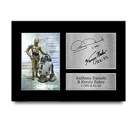 HWC Trading Anthony Daniels & Kenny Baker Signed A4 Printed Autograph Print Photo Picture Display