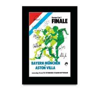 HWC Trading Aston Villa European Cup Winners 1982 Programme Printed Memorabilia Signed Autograph Poster for Football Fans and Supporters (ID-002813) - A4 Print Only