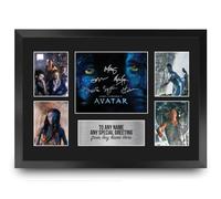 HWC Trading Avatar 1 Personalised Gift - Signed Autograph Picture, Framed A3 Film Photo Display with Custom Name Message for Birthday Christmas Wedding