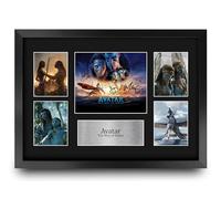 HWC Trading Avatar 2 The Way of Water Gifts Printed Signed Autograph Presentation Display Montage for Movie Memorabilia Fans - A3 Framed