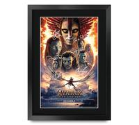 HWC Trading Avatar 3 Fire and Ash Gifts Printed Poster Signed Autograph Picture for Movie Memorabilia Fans - A3 Framed