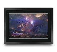 HWC Trading Avengers Endgame Scene 1 Gifts Printed Signed Autograph Picture for Movie Memorabilia Fans - A3 Framed