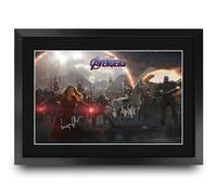 HWC Trading Avengers Endgame Scene 2 Gifts Printed Signed Autograph Picture for Movie Memorabilia Fans - A3 Framed