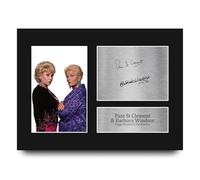 HWC Trading Barbara Windsor & Pam St Clement Eastenders Eastenders Gifts Printed Signed Autograph Picture for TV Show Fans - A4
