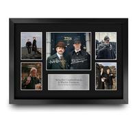 HWC Trading Benedict Cumberbatch & Martin Freeman Sherlock Gifts Printed Signed Autograph Presentation Photo Montage Display for TV Show Fans - A3 Framed