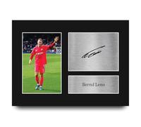 HWC Trading Bernd Leno Gifts Printed Signed Autograph Picture for Football Fans and Supporters - A4