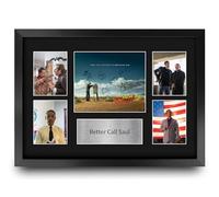 HWC Trading Better Call Saul Gifts Printed Signed Autograph Presentation Photo Montage Display for TV Show Fans - A3 Framed