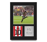 HWC Trading Billy Sharp Sheffield United Gifts Printed Signed Autograph Picture for Football Fans and Supporters - A4 Portrait