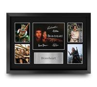HWC Trading Braveheart Gifts Printed Signed Autograph Presentation Display Montage for Movie Memorabilia Fans - A3 Framed