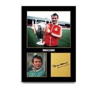 HWC Trading Brian Clough Nottingham Forest Gifts Printed Signed Autograph Picture for Football Fans and Supporters (ID-005059) - A4 Print Only