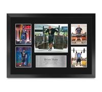 HWC Trading Brian Shaw Strongman Gifts Printed Signed Autograph Presentation Photo Montage Display for TV Show Fans - A3 Framed (ID-009653)