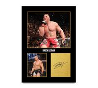 HWC Trading Brock Lesnar Gifts Printed Signed Autograph Picture for UFC Memorabilia Fans - A4 Print Only (ID-006043)