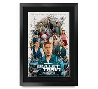 HWC Trading Bullet Train 2022 Brad Pitt Gifts Printed Poster Signed Autograph Picture for Movie Memorabilia Fans - A3 Framed