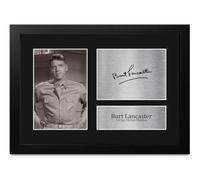 HWC Trading Burt Lancaster From Here to Eternity 1st Sgt. Milton Warden Gifts Printed Signed Autograph Picture for Movie Memorabilia Fans - A4 Framed (ID-012272)