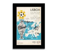 HWC Trading Celtic 1967 European Cup Final Programme Printed Memorabilia Signed Autograph Poster for Football Fans and Supporters (ID-002954) - A4 Print Only