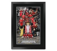 HWC Trading Champions 2025 Premier League Winners Gifts Printed Signed Autograph Picture for Football Fans and Supporters - A3 Framed