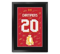 HWC Trading Champions 2025 v2 Premier League Winners Gifts Printed Signed Autograph Picture for Football Fans and Supporters - A3 Framed