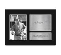 HWC Trading Charles Bronson Once Upon a Time in the West 'Harmonica' Gifts Printed Signed Autograph Picture for Movie Memorabilia Fans - A4 (ID-011698)