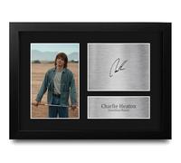 HWC Trading Charlie Heaton Strange Hawkins Thing Jonathan Byers Gifts Printed Signed Autograph Picture for TV Show Fans - A4 Framed
