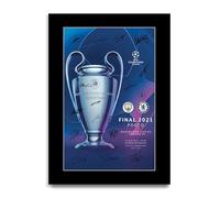 HWC Trading Chelsea Champions League Winners 2021 Programme Printed Memorabilia Signed Autograph Poster for Football Fans and Supporters (ID-002961) - A4 Print Only